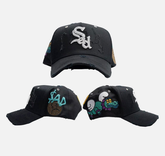 Dandy Hats X Sad Boyz Junior H Psicodélica snapback caps